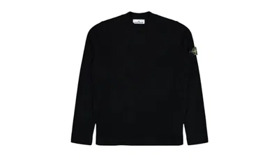 Pre-owned Stone Island Men's  Knit Crewneck Sweatshirt In Black