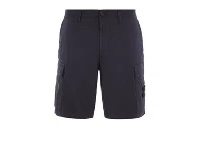 Pre-owned Stone Island Men's  L0803 Shorts In Navy Blue