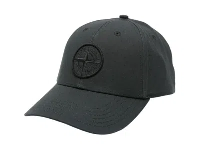 Pre-owned Stone Island Men's  Logo Baseball Cap In Black