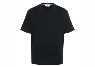 Pre-owned Stone Island Men's  Logo Print T-shirt In Navy Blue