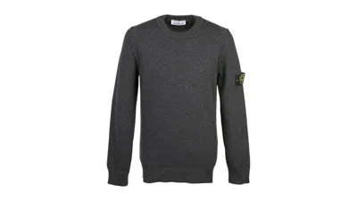 Pre-owned Stone Island Men's  Logo Sweater In Charcoal In Gray