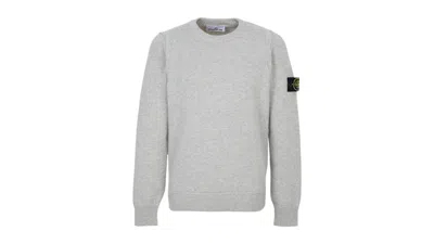 Pre-owned Stone Island Men's  Logo Sweater In Gray