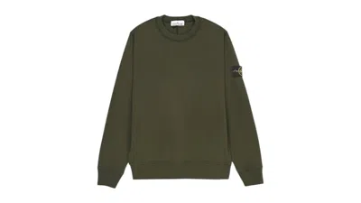 Pre-owned Stone Island Men's  Logo Sweatshirt In Khaki In Brown