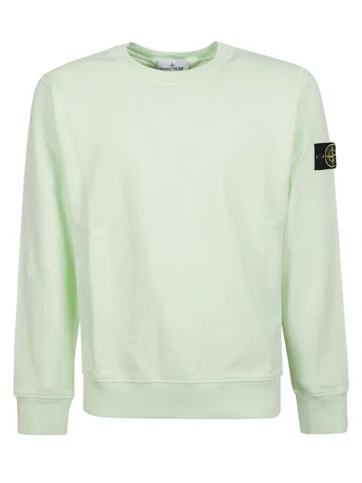 Pre-owned Stone Island Men's  Logo Sweatshirt In Mint Green