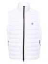 Stone Island Compass-motif Padded Gilet In White