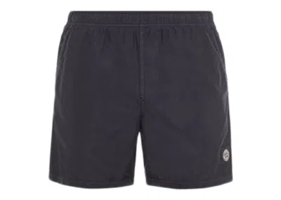 Pre-owned Stone Island Men's  Regular Fit Swimshort In Black