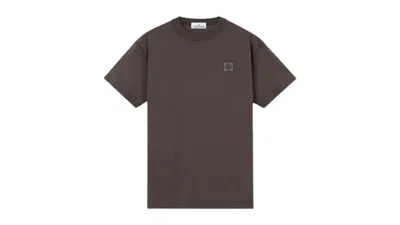 Pre-owned Stone Island Men's  Short Sleeve Compass Logo Ghost T-shirt In Charcoal In Gray