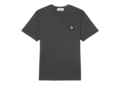 Pre-owned Stone Island Men's  Short Sleeve T-shirt In Charcoal In Gray