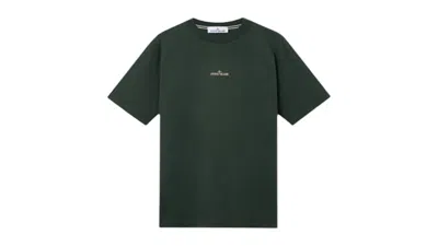 Pre-owned Stone Island Men's  Short Sleeve T-shirt In Juniper In Green