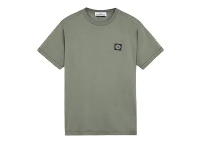 Pre-owned Stone Island Men's  Short Sleeve T-shirt In Musk Green