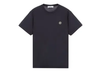 Pre-owned Stone Island Men's  Short Sleeve T-shirt In Navy Blue