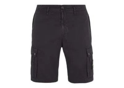Pre-owned Stone Island Men's  Slim Fit Cargo Bermuda Shorts In Navy Blue