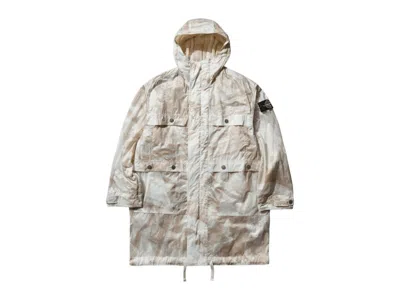 Pre-owned Stone Island Men's  Uv Reactive Nylon Parka In Jacket Camouflage Desert