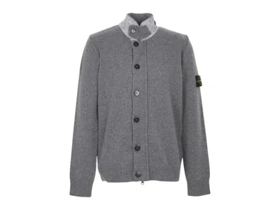 Pre-owned Stone Island Men's  Zip Up Cardigan In Gray