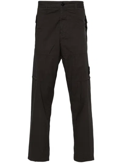 Stone Island Men's Stone Washed Pants For Ss24 In A Chic Shade Of 0065