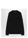 Stone Island Stretch Wool Crewneck Sweater With Reverse Stitch Details