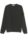 Stone Island Crew Neck Ribbed Trim Sweater