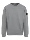 Stone Island Grey Cotton Crew Neck Sweater