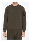 Stone Island Sweatshirt With Pocket In Green
