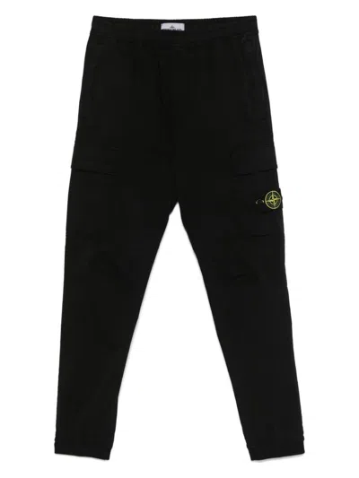 Stone Island Men's Trousers In Black