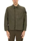 Stone Island Twill Shirt In Multicolor