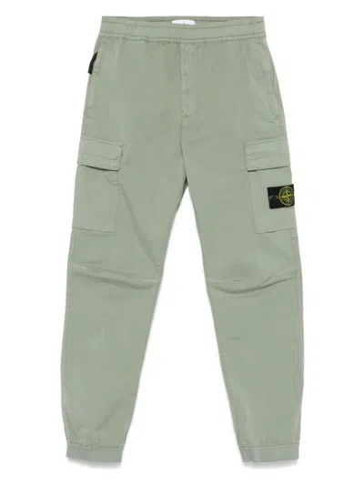 STONE ISLAND MEN'S TWILL WEAVE CARGO PANTS