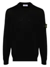 Stone Island Cotton Sweatshirt In Black