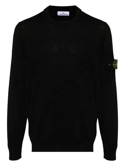 STONE ISLAND MEN'S VIRGIN WOOL CREW-NECK SWEATER