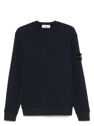 STONE ISLAND MEN'S WAFFLE KNIT SWEATSHIRT