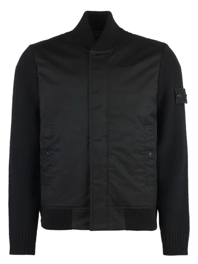 STONE ISLAND MEN'S WOOL BOMBER JACKET