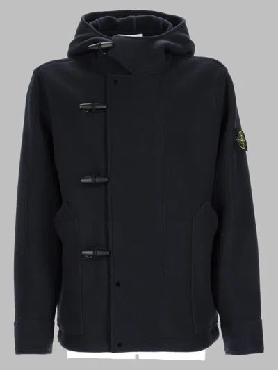 Stone Island Men's Wool-cashmere Sports Jacket In Black