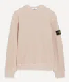 Stone Island Mens Antique Rose Cotton Waffle Fleece Sweatshirt In Neutral