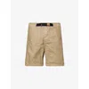 Stone Island Mens Belted Compass-patch Shell Shorts Biscuit In Biscuit