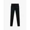 Stone Island Five-pocket Trousers With Belt Loops And Contrast Stitching In Black