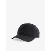 Stone Island Mens Compass Embroidered-patch Shell Baseball Cap Black In Black