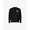 Stone Island Oversized-fit Crewneck Sweatshirt With Outline Compass Print In Multi
