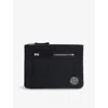 Stone Island Mens Black Logo-patch Nylon Patch