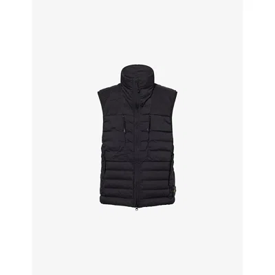 Stone Island Mens Black Seamless Tunnel Padded Down Gilet Xxl