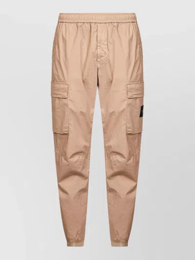 Stone Island Mens Cargo Pants Elastic Cuffs Everyday In Neutral
