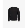 Stone Island Lightweight Wool Crew Neck Pullover In Blue