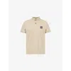 Stone Island Mens Desert Brand-patch Regular-fit Stretch-cotton Polo Shirt In Desert