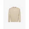 Stone Island Mens Desert Graphic-print Crewneck Cotton-jersey Sweatshirt In Neutral