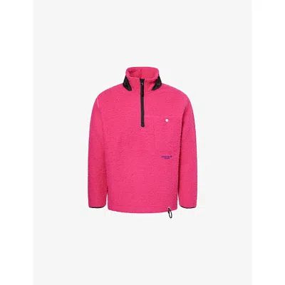 STONE ISLAND MENS FUCHSIA MARINA LONG-SLEEVE WOOL BLEND SWEATER XL
