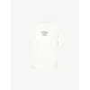 Stone Island Mens Ivory Industrial Logo-print Cotton T-shirt In White