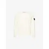 Stone Island Wool Blend Sweatshirt With Iconic Logo Patch And Timeless Design In White