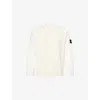 Stone Island Mens Ivory Special Projects Raw Beauty Contrast Knitted Sweatshirt In Multi