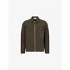 Stone Island Mens Military Green Brand-badge Patch-pockets Stretch-cotton Overshirt In Military Green