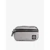Stone Island Mens Pearl Grey Brand-patch Shell Belt Bag