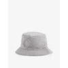 Stone Island Compass-patch Bucket Hat In Pearl Grey