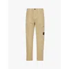 Stone Island Mens Plaster Corduroy Brand-patch Straight-leg Regular-fit Cotton Trousers